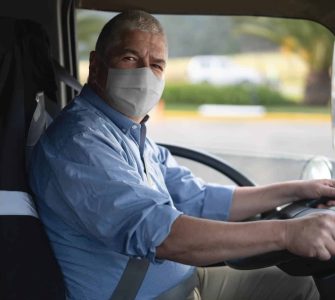 Máscara para motoristas de caminhão